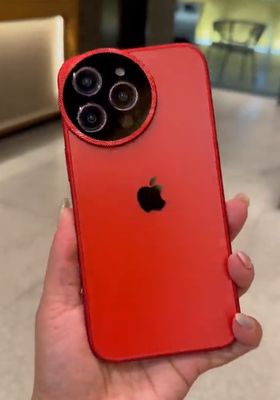 Frosted Glass Round Lens Drop-Resistant iPhone Case