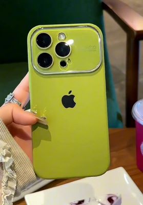 Liquid Big Window Solid Color  High-end Protective iPhone Case