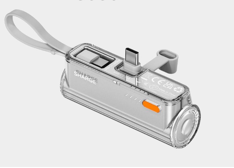 5000mAh Portable Charger Compatible With iPhone Mini Power-bank Fast Charging With Type-C Cable