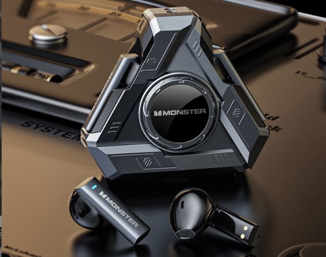 MONSTER true wireless Bluetooth headphones, comfortable semi-in-ear.