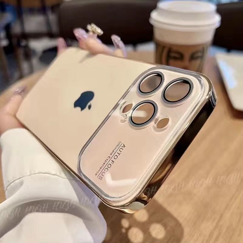 Goggles Large Window 17Promax iPhone Case, Models: iPhone 17 Pro Max, Color: Desert Gold