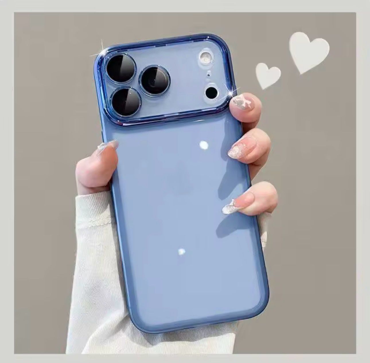 Electroplated Soft iPhone Case, Applicable models: iphone17pro, Color: Charming eye mobile phone case [transparent blue] bagged