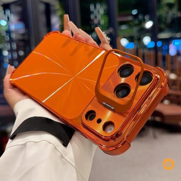 Four-corner Airbag iPhone 17ProMax Case, Color: Orange, Models: iPhone 17 Pro Max