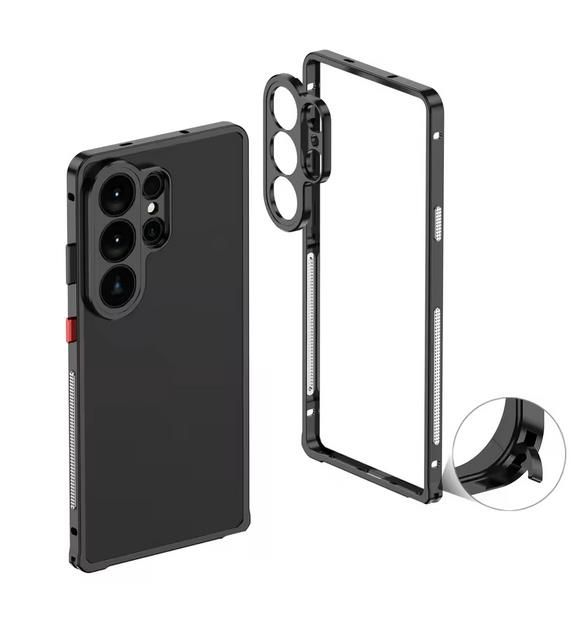 Samsung Aviation Aluminum Alloy Frame Case With Metal Lens, Model: Samsung s26 Ultra, Color: Black