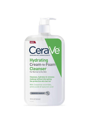 CeraVe - Hydrating Cream-to-Foam Cleanser | 562 mL