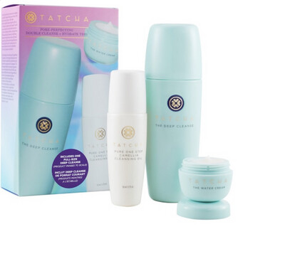 Tatcha - Pore-Perfecting Double Cleanser + Hydrate Trio