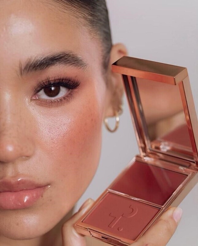 Patrick Ta - Major Headlines - Double-Take Creme &amp; Powder Blush Duo | She's Baked (Tanned Mauve)