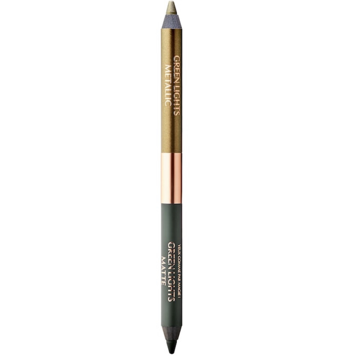 Charlotte Tilbury - Matte &amp; Metallic Double Ended Eyeliner | Green Lights - Golden Olive Shimmer, Matte Deep Khaki