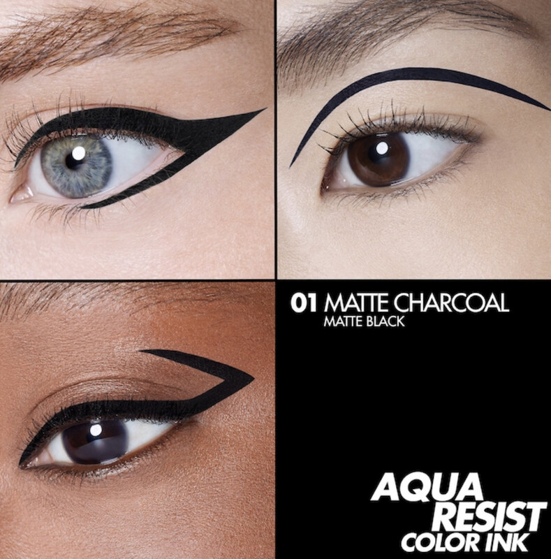 Make Up For Ever - Aqua Resist Color Ink 24HR Waterproof Liquid Eyeliner | 1 Matte Charcoal