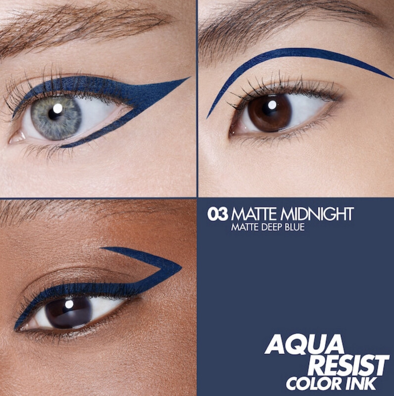 Make Up For Ever - Aqua Resist Color Ink 24HR Waterproof Liquid Eyeliner | 3 Matte Midnight - matte dark blue