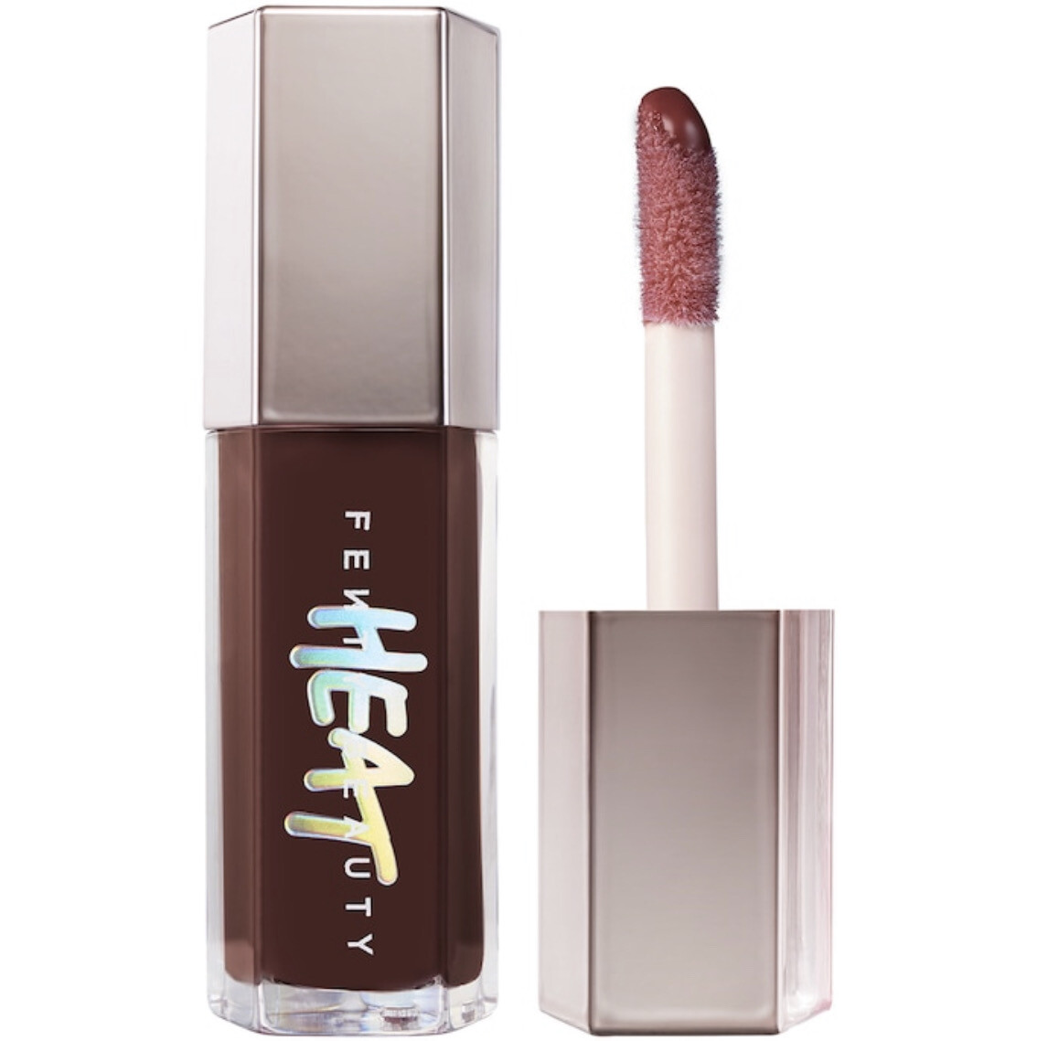 Fenty Beauty - Gloss Bomb Heat Universal Lip Luminizer + Plumper | Hot Chocolit - sheer rich brown 