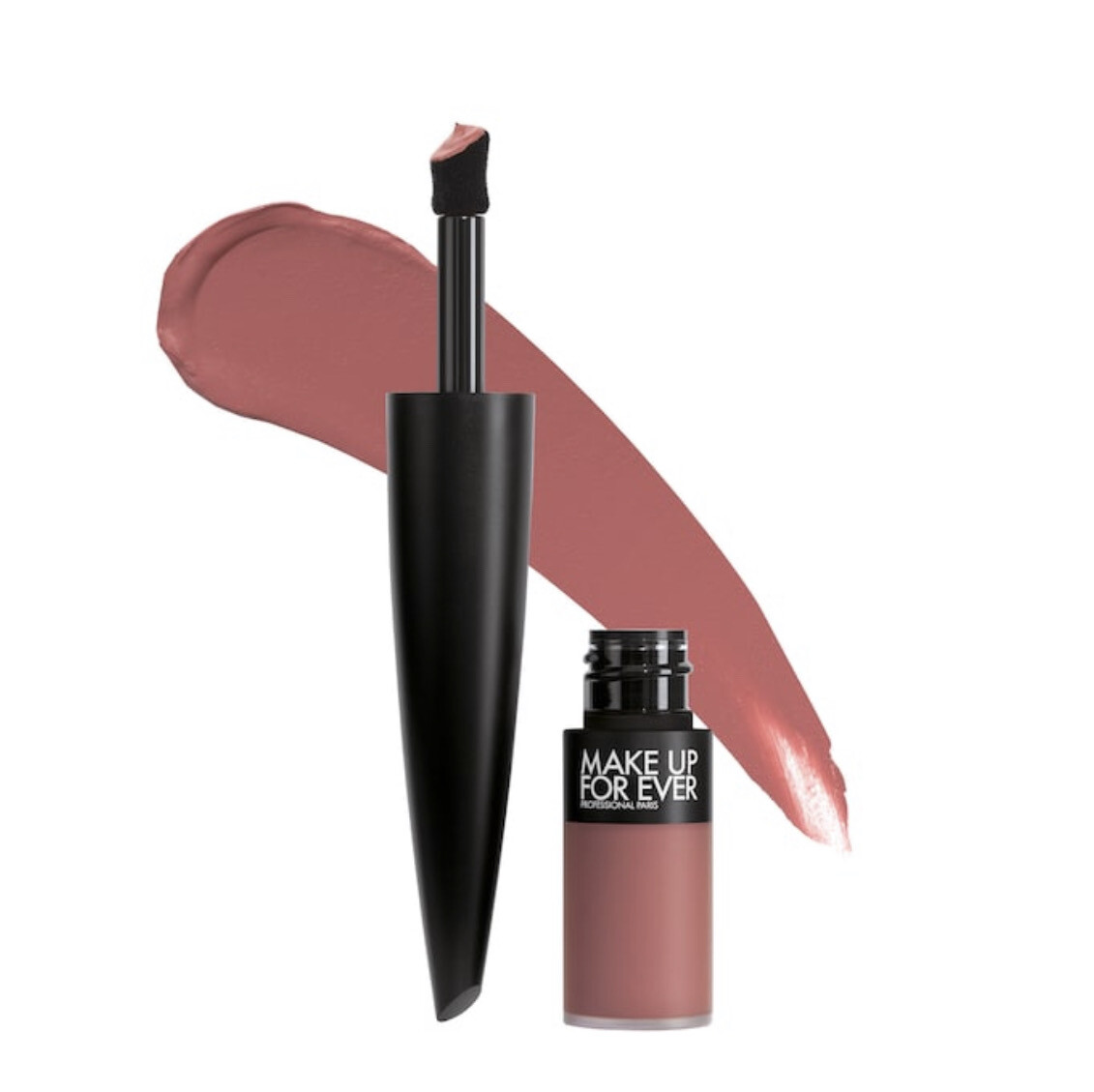 Make Up For Ever - Rouge Artist For Ever Matte 24HR Longwear Liquid Lipstick | 194 Immortal Rosewood - mauve nude