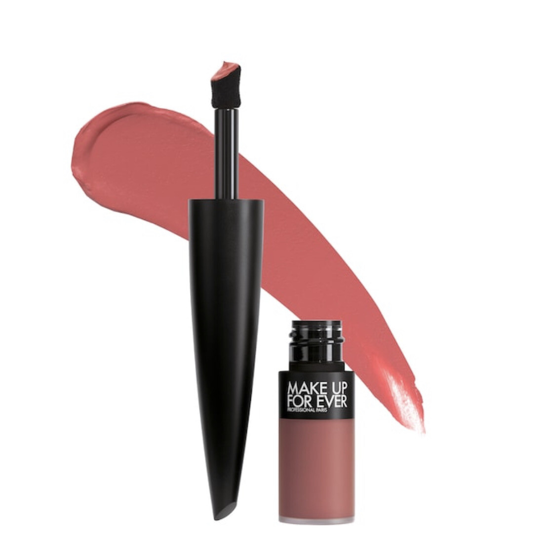 Make Up For Ever - Rouge Artist For Ever Matte 24HR Longwear Liquid Lipstick | 240 Rose Now And Always - coral rose