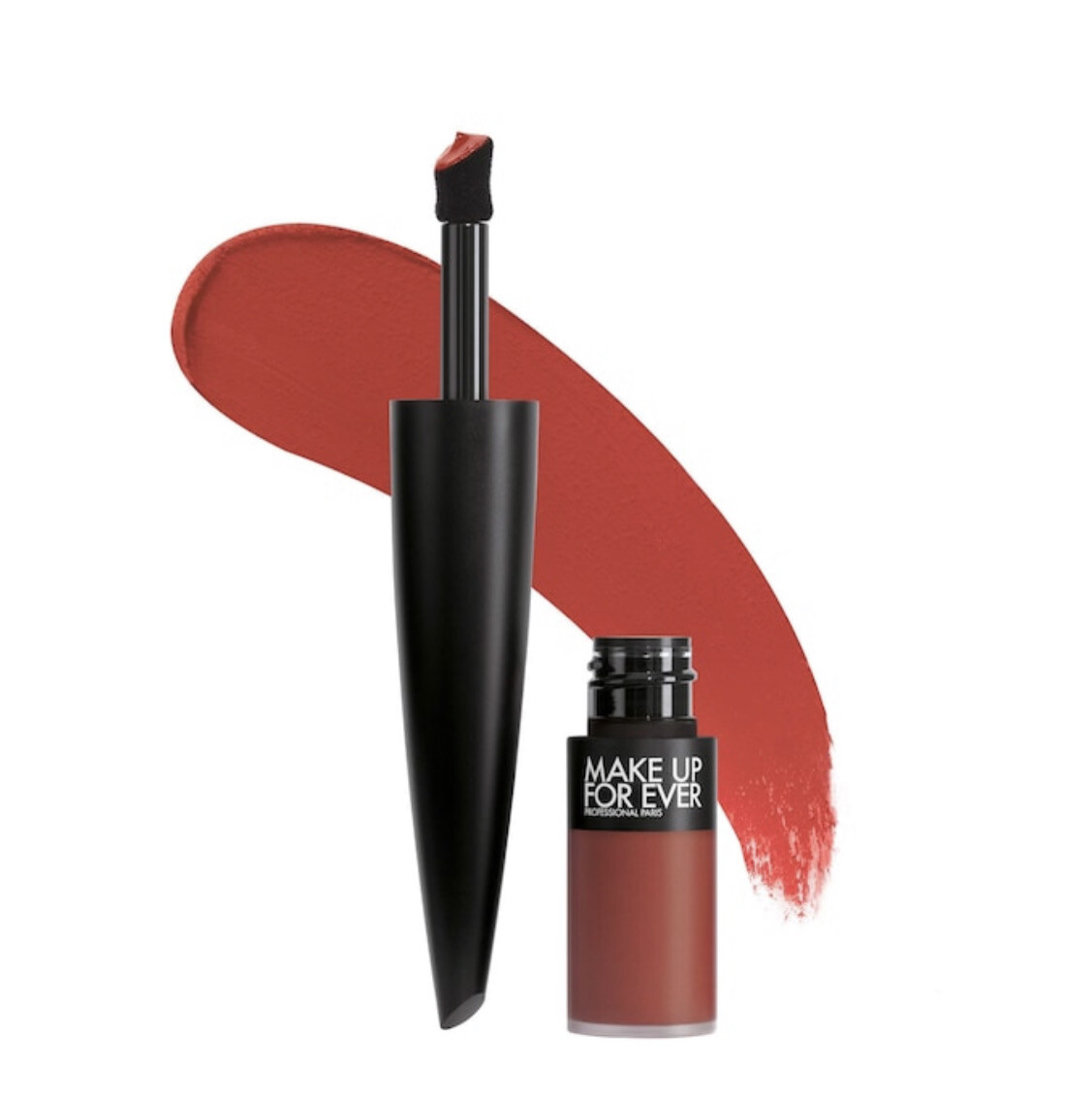 Make Up For Ever - Rouge Artist For Ever Matte 24HR Longwear Liquid Lipstick | 320 Goji All The Time - warm rosy nude