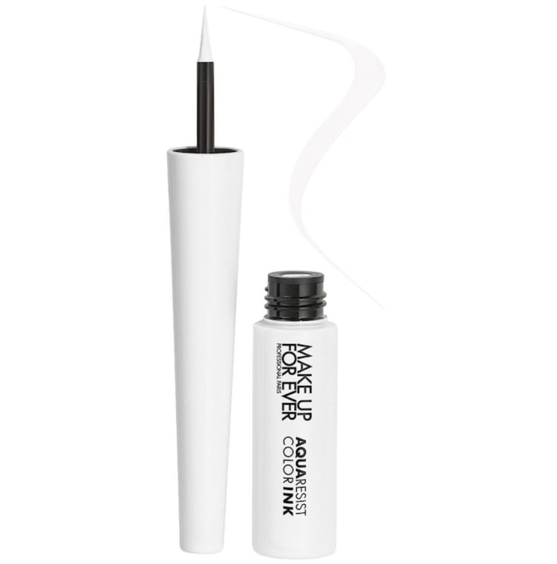 Make Up For Ever - Aqua Resist Color Ink 24HR Waterproof Liquid Eyeliner | 5 Matte Snow - matte white