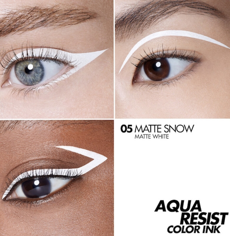 Make Up For Ever - Aqua Resist Color Ink 24HR Waterproof Liquid Eyeliner | 5 Matte Snow - matte white