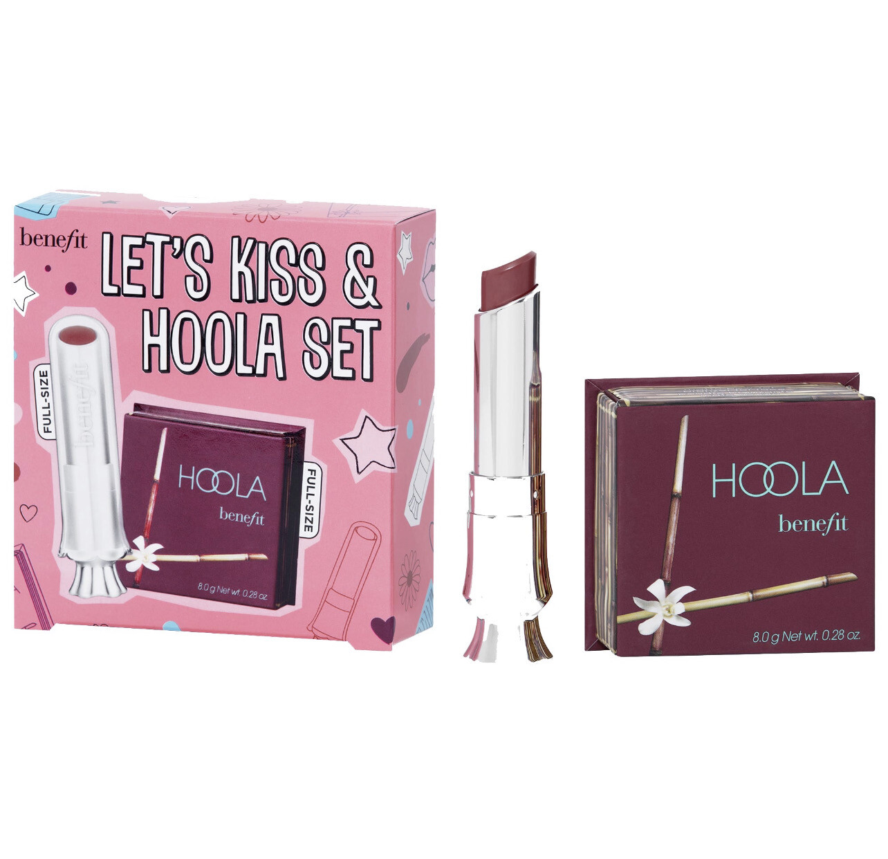 Benefit Cosmetics - Let’s Kiss & Hoola Set