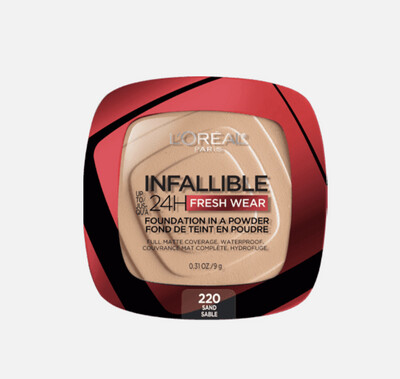 L'ORÉAL PARIS - INFAILLIBlLE 24H Fresh Wear Powder Foundation | 220 Sand