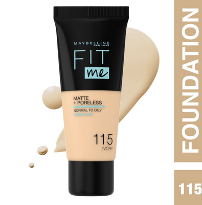 Maybelline - Fit Me Matte + Poreless Liquid Foundation | 115 Ivory