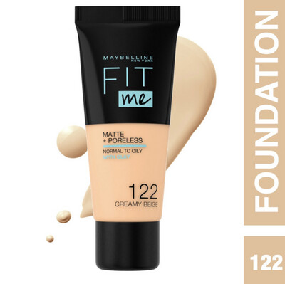 Maybelline - Fit Me Matte + Poreless Liquid Foundation | 122 Creamy Beige