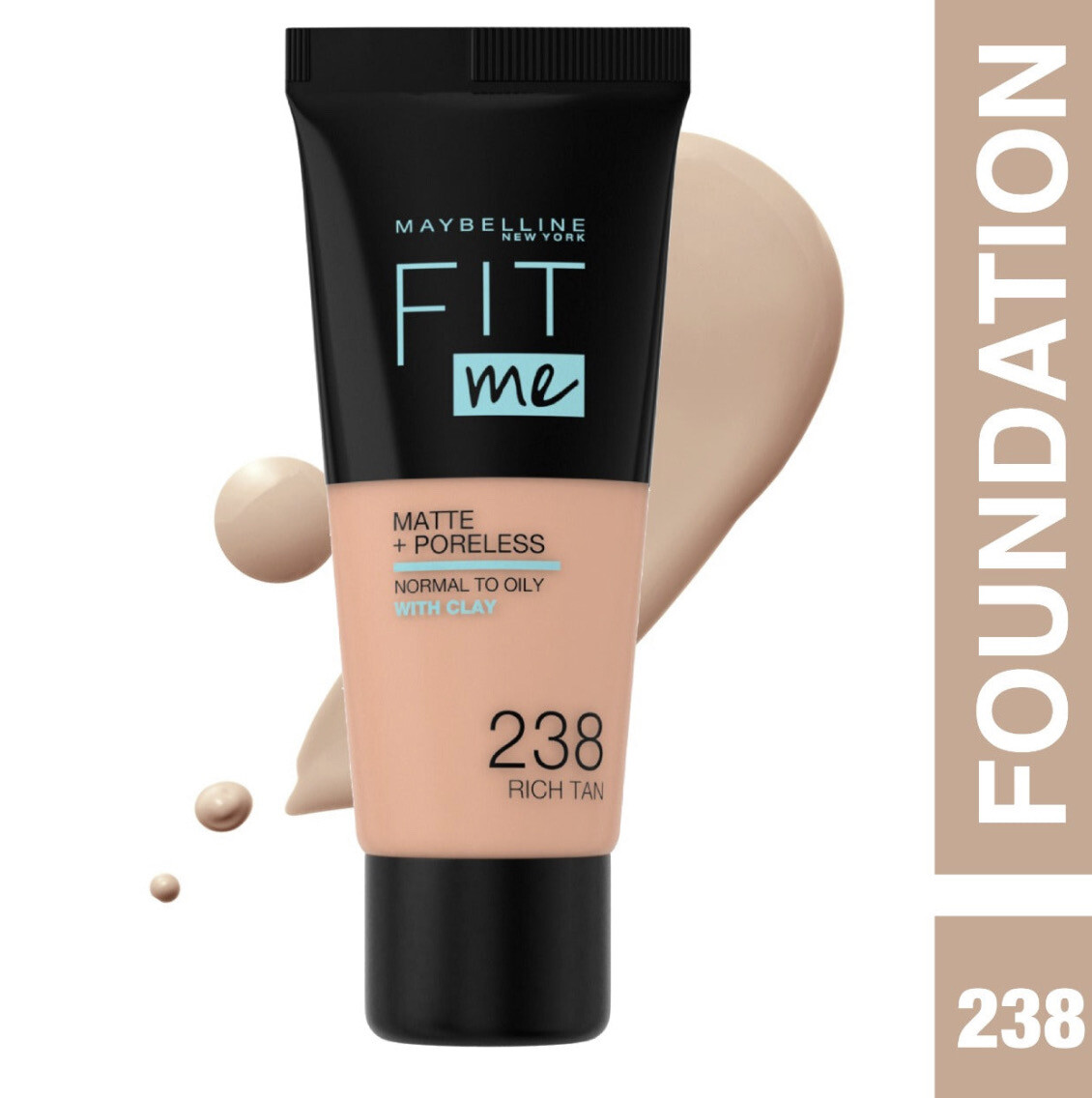Maybelline - Fit Me Matte + Poreless Liquid Foundation | 238 Rich Tan