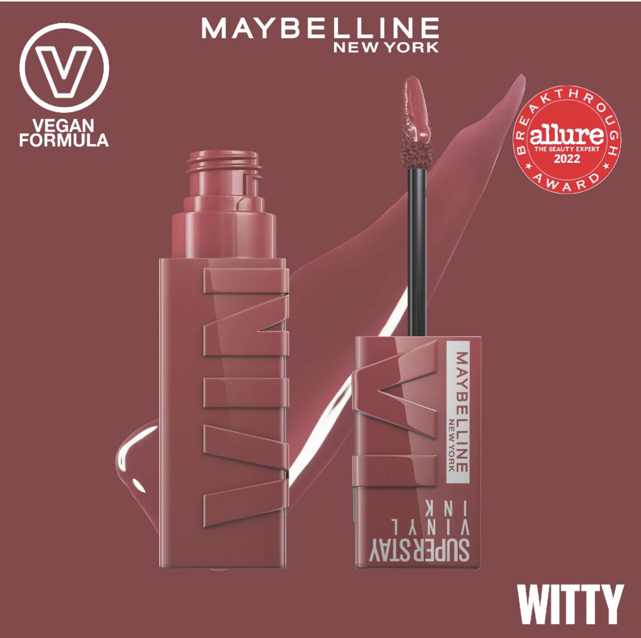 Maybelline - SuperStay Vinyl Ink Liquid Lipstick | 40 Witty