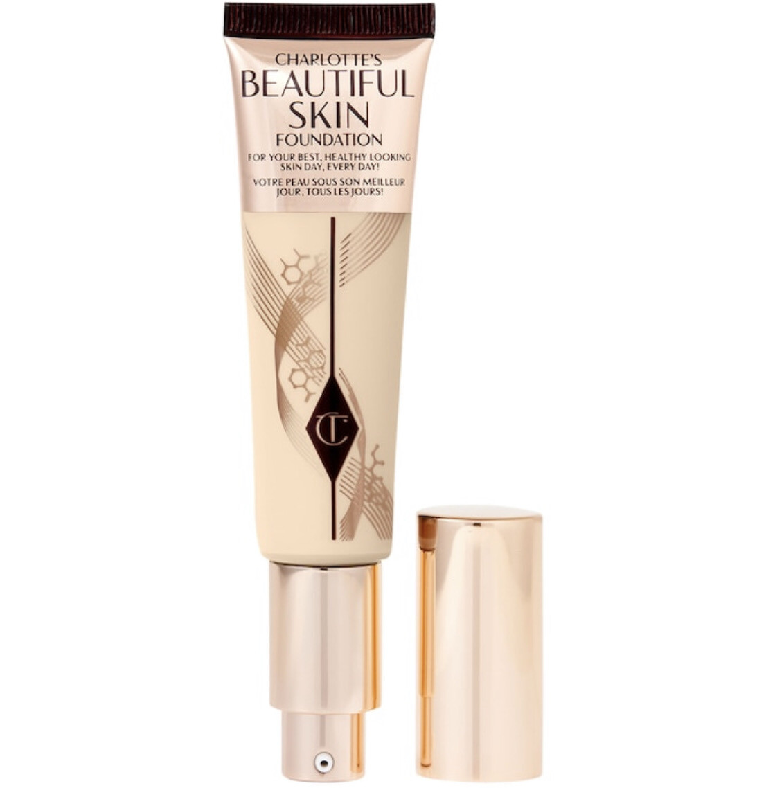 Charlotte Tilbury - Beautiful Skin Medium Coverage Liquid Foundation with Hyaluronic Acid | 2 Neutral - very fair with neutral undertones