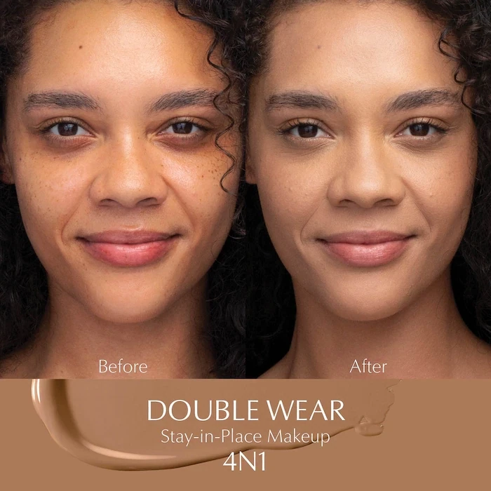 ESTEE LAUDER - Double Wear Stay-in-Place Foundation | 4N1 Shell Beige - medium tan with neutral undertones