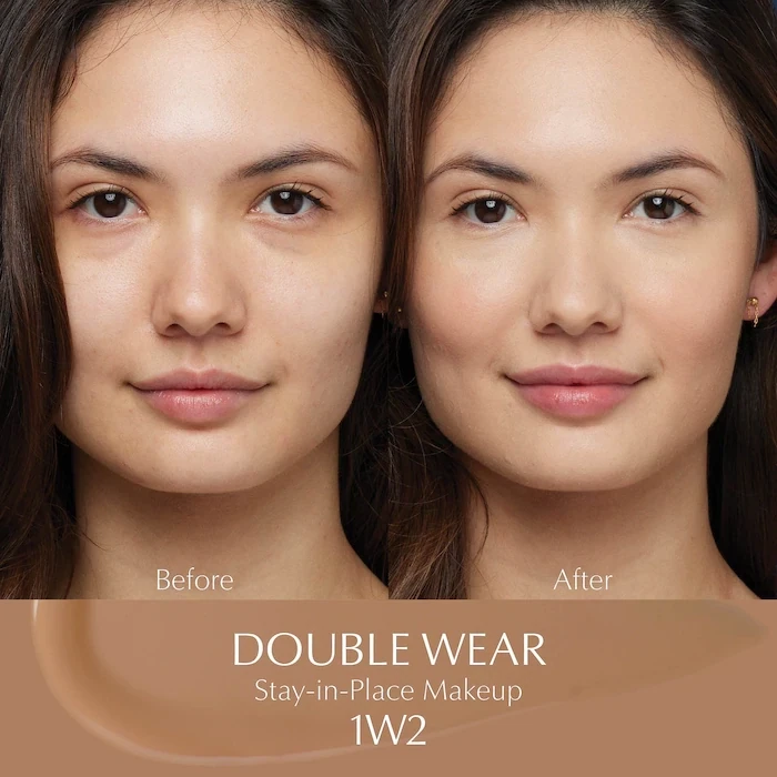 ESTEE LAUDER - Double Wear Stay-in-Place Foundation | 1W2 Sand - light with warm, subtle olive undertones