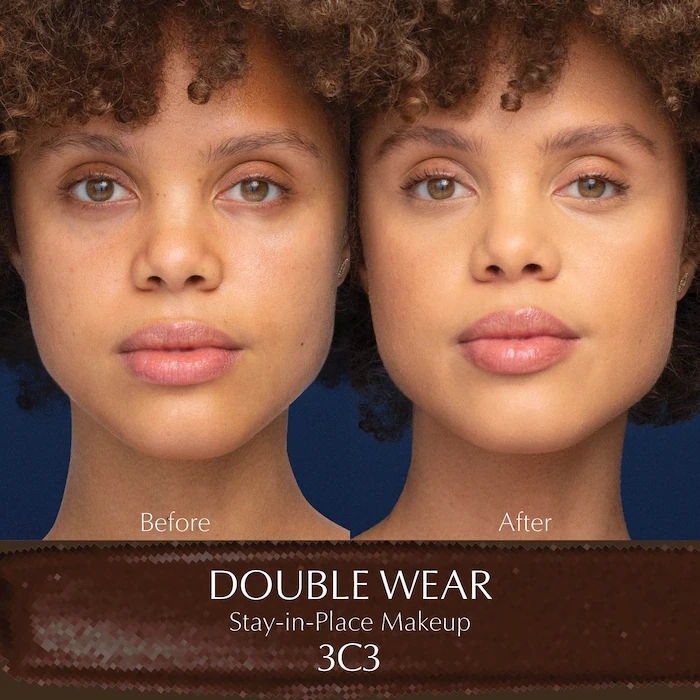 ESTEE LAUDER - Double Wear Stay-in-Place Foundation | 3C3 Sandbar - medium with cool, rosy-beige undertones