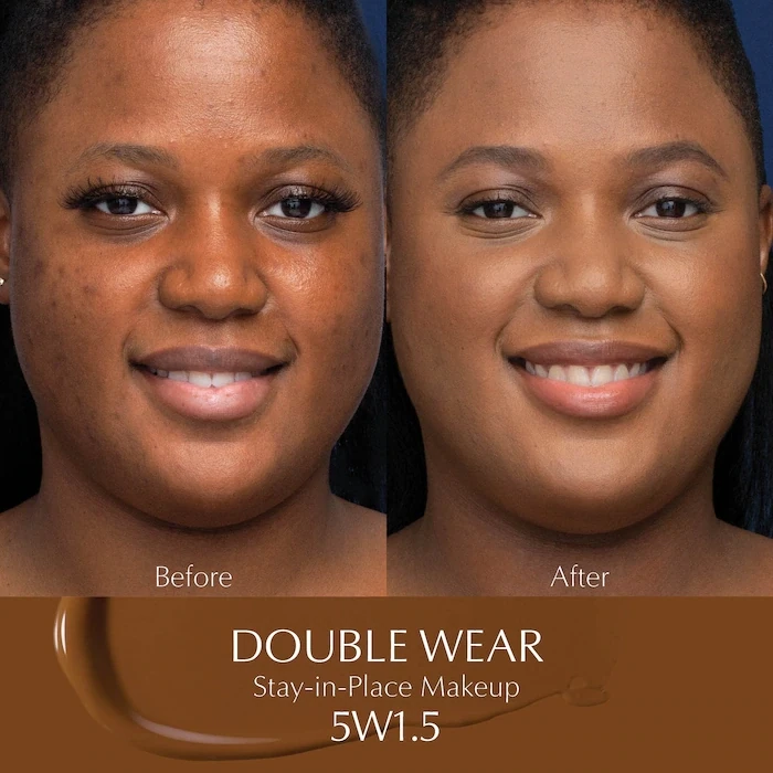 ESTEE LAUDER - Double Wear Stay-in-Place Foundation | 5W1.5 Cinnamon - deep with warm olive undertones