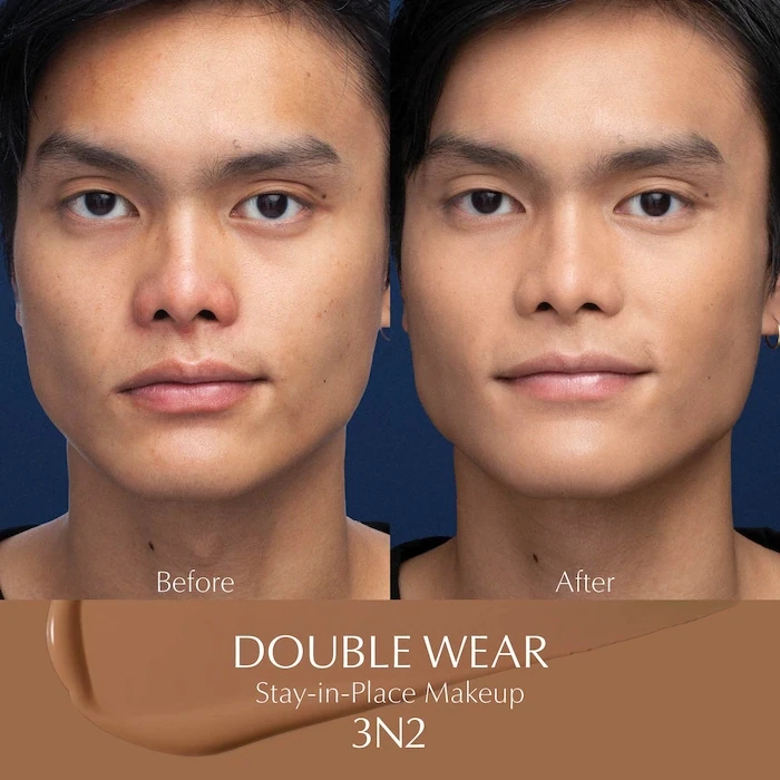 ESTEE LAUDER - Double Wear Stay-in-Place Foundation | 3N2 Wheat - medium with neutral, subtle golden undertones