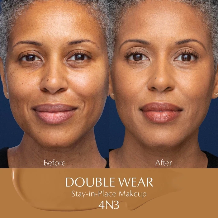 ESTEE LAUDER - Double Wear Stay-in-Place Foundation | 4N3 Maple Sugar - medium tan with neutral red undertones