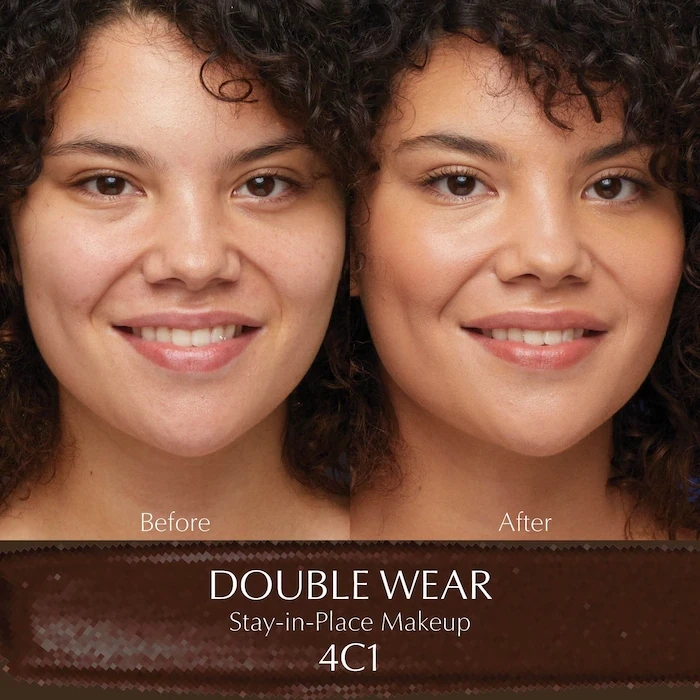 ESTEE LAUDER - Double Wear Stay-in-Place Foundation | 4C1 Outdoor Beige - medium tan with cool rosy undertones