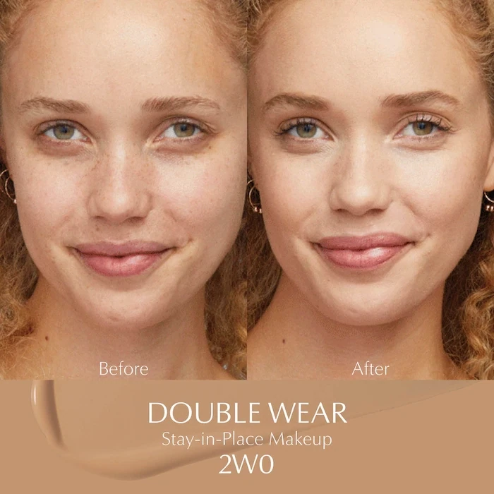 ESTEE LAUDER - Double Wear Stay-in-Place Foundation | 2W0 Warm Vanilla - light medium with warm yellow undertone