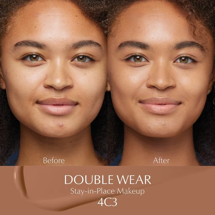 ESTEE LAUDER - Double Wear Stay-in-Place Foundation | 4C3 Softan - medium tan with cool, rosy-beige undertones