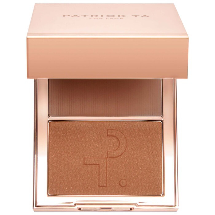 Patrick Ta - Major Sculpt Creme Contour &amp; Powder Bronzer Duo | She&#39;s Bronzed - medium with warm undertone