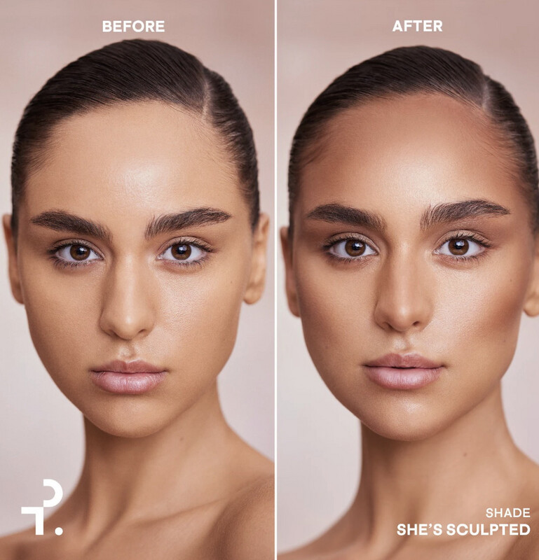 Patrick Ta - Major Sculpt Creme Contour &amp; Powder Bronzer Duo | She's Sculpted - medium with a cool undertone