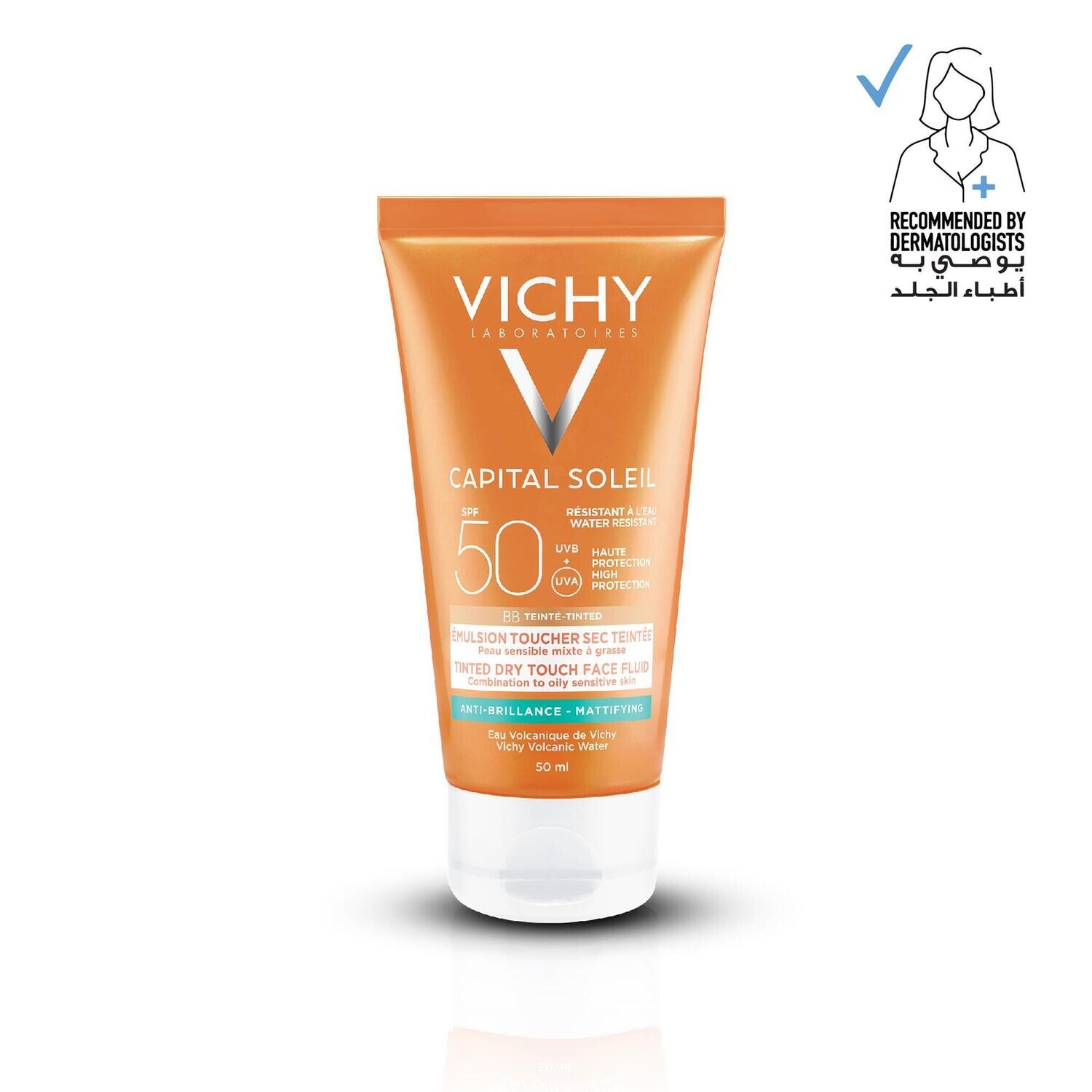 VICHY - Capital Soleil BB Tinted Dry Touch Face Fluid SPF50
