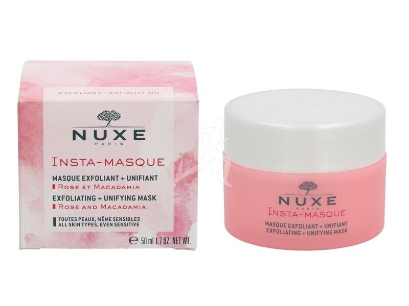 NUXE - Insta-Masque Exfoliating + Unifying Mask - Rose and Macadamia for All Skin Types Even Sensitive