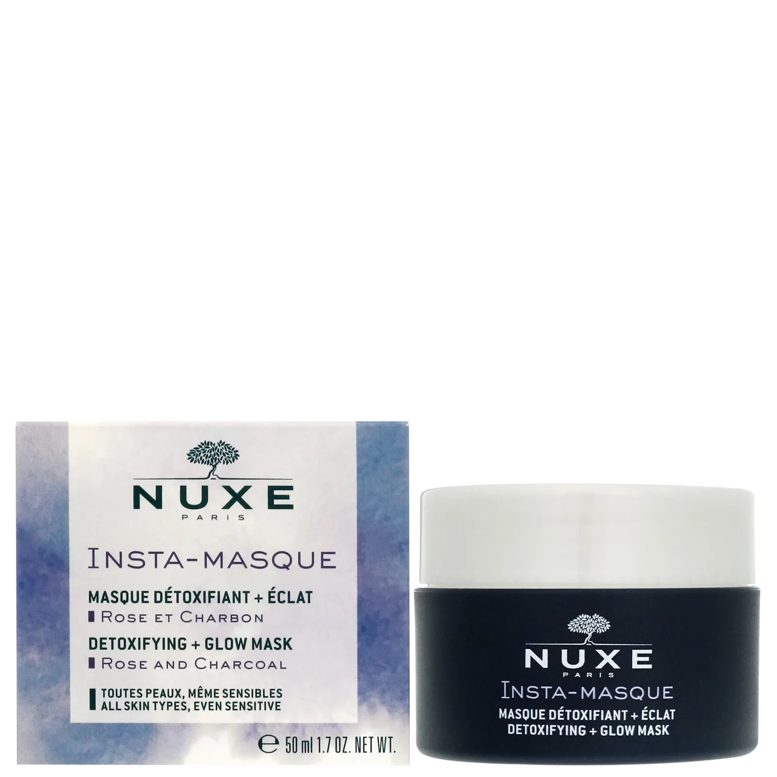NUXE - Insta-Masque Detoxifying + Glow Mask - and Charcoal for All Types Even Sensitive