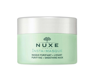 NUXE - Insta-Masque Purifying + Smoothing Mask - Rose and Clay for All Skin Types Even Sensitive