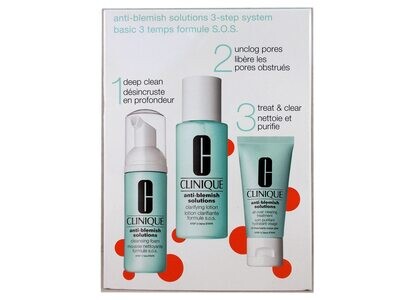 CLINIQUE - Anti-Blemish Solutions 3-Step System Basic 3 Temps Formule S.O.S