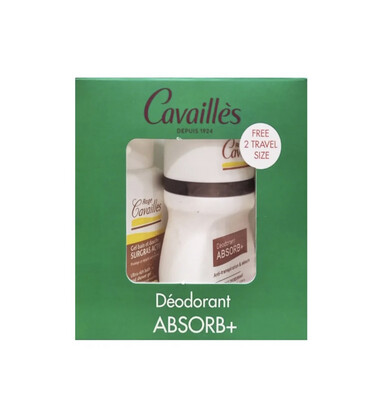 ROGE CAVAILLES - Deodorant ABSORB+ with Free 2 Travel Size 