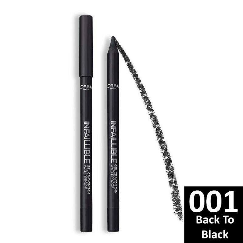 L&#39;ORÉAL PARIS - Infallible Gel Crayon 24H Waterproof Eyeliner | 001 Back To Black