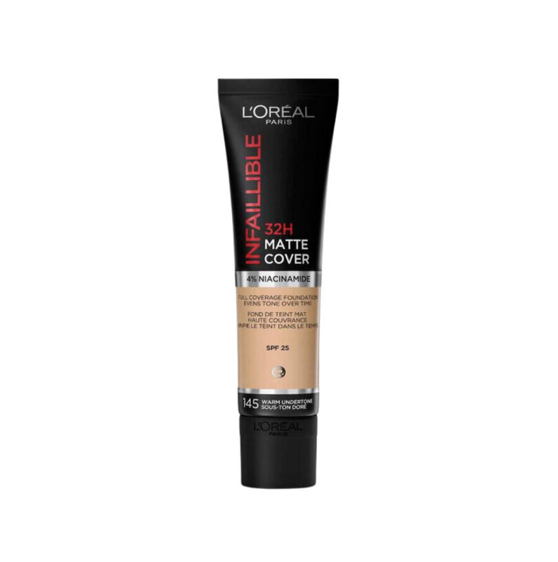 L&#39;ORÉAL PARIS - Infaillible 32H Matte Cover Foundation | 145 Warm Undertone