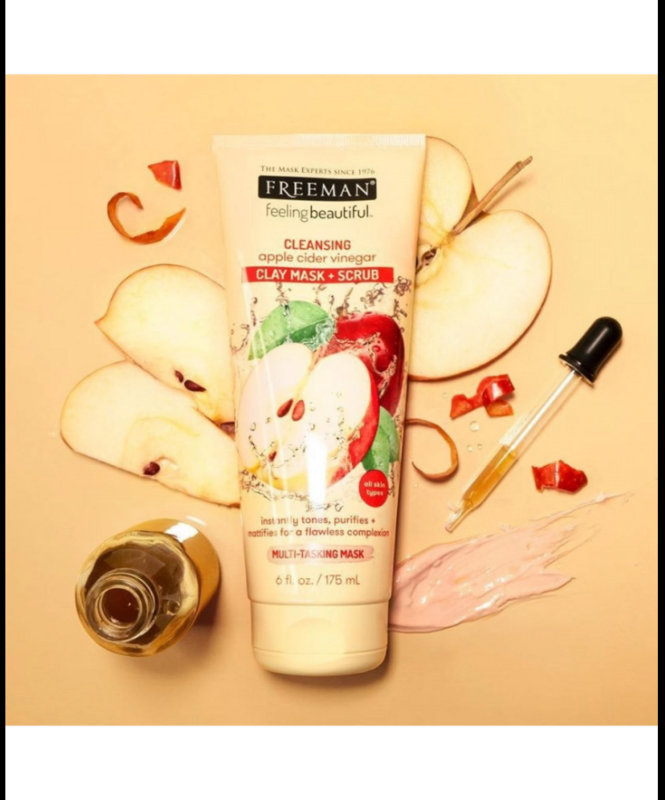FREEMAN - Cleansing Clay Mask + Scrub | Apple Cider Vinegar