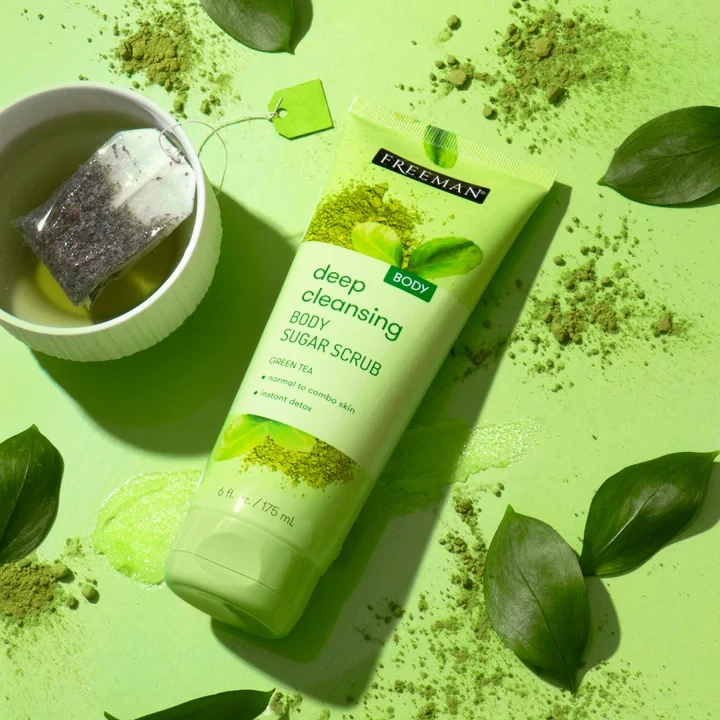 FREEMAN - Deep Cleansing Body Sugar Scrub | Green Tea