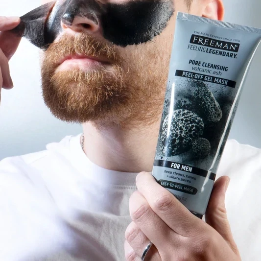 FREEMAN - Peel-Off Pore Cleansing Gel Mask | Volcanic Ash FOR MEN
