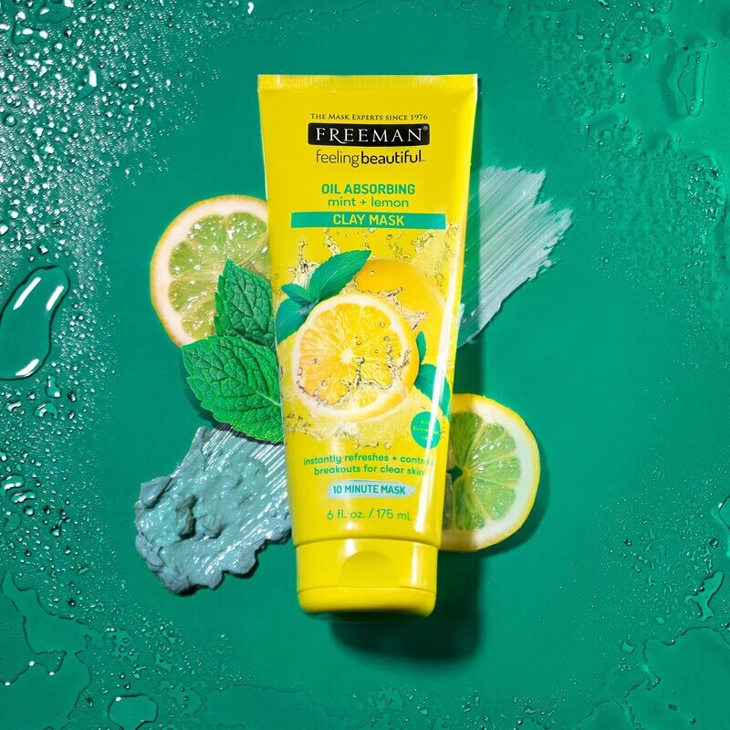 FREEMAN - Oil Absorbing Clay Mask | Mint + Lemon